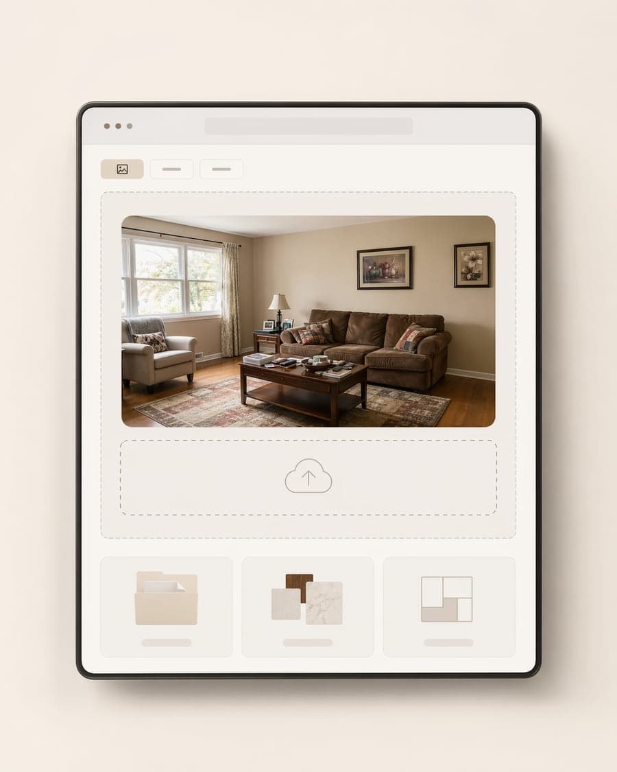 Oona upload step in the app