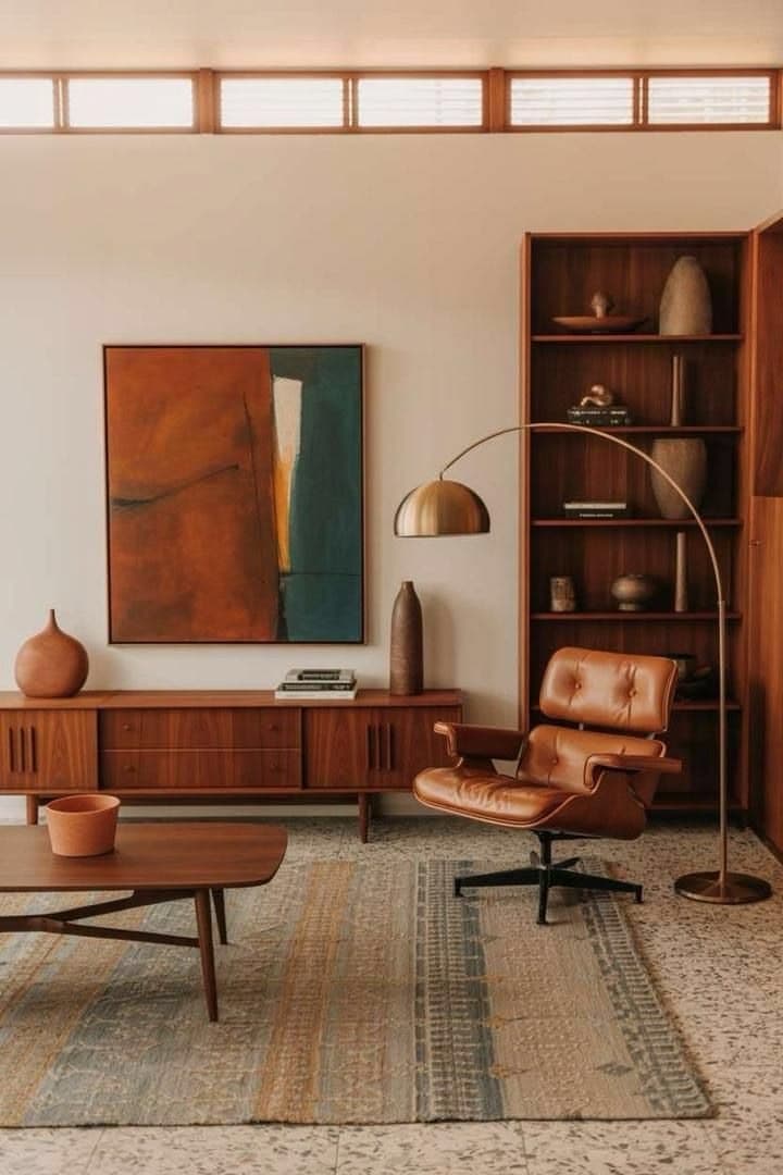 Mid-Century Heritage interior style